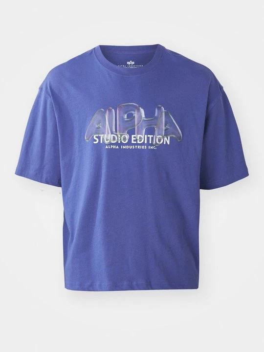 Foto van product T-shirt print Alpha Industries donkerpaars
