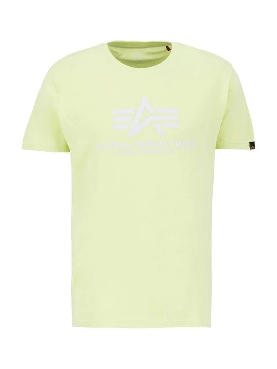 Foto van product T-shirt print Alpha Industries geel