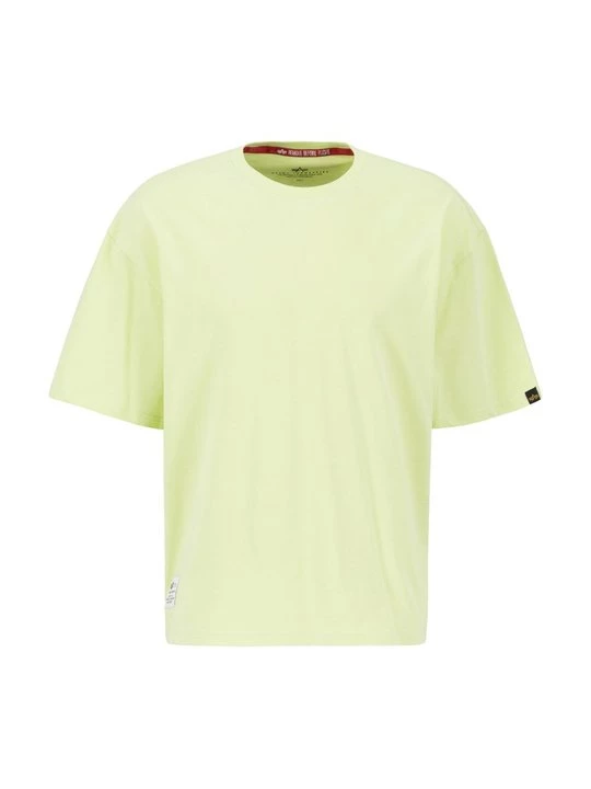 Foto van product T-shirt print Alpha Industries geel
