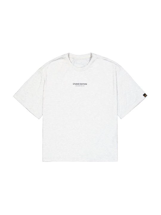 Foto van product T-shirt print Alpha Industries grijs