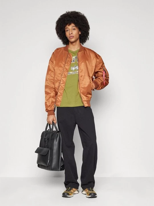 Foto van product T-shirt print Alpha Industries groen