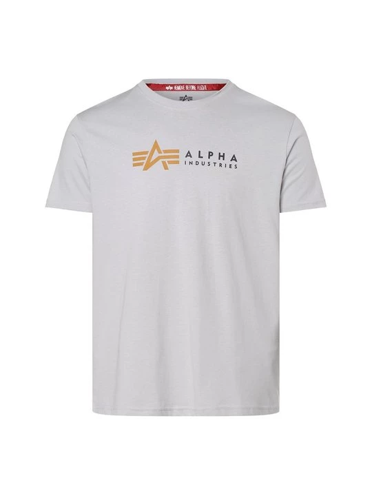 Foto van product T-shirt print Alpha Industries lichtgrijs