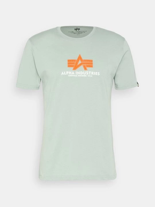 Foto van product T-shirt print Alpha Industries lichtgroen