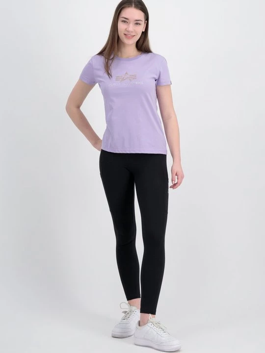 Foto van product T-shirt print Alpha Industries lila