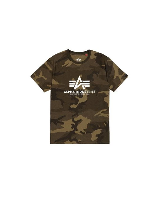 Foto van product T-shirt print Alpha Industries olijfgroen