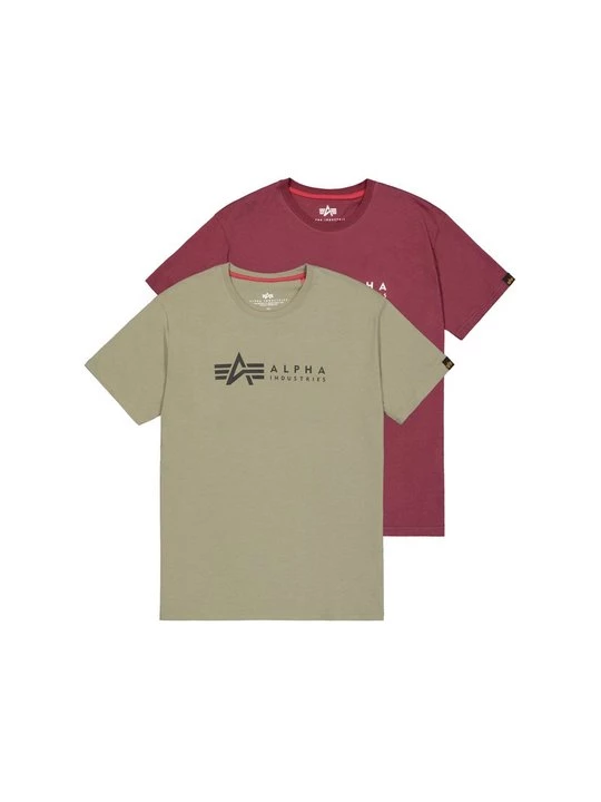 Foto van product T-shirt print Alpha Industries olijfgroen