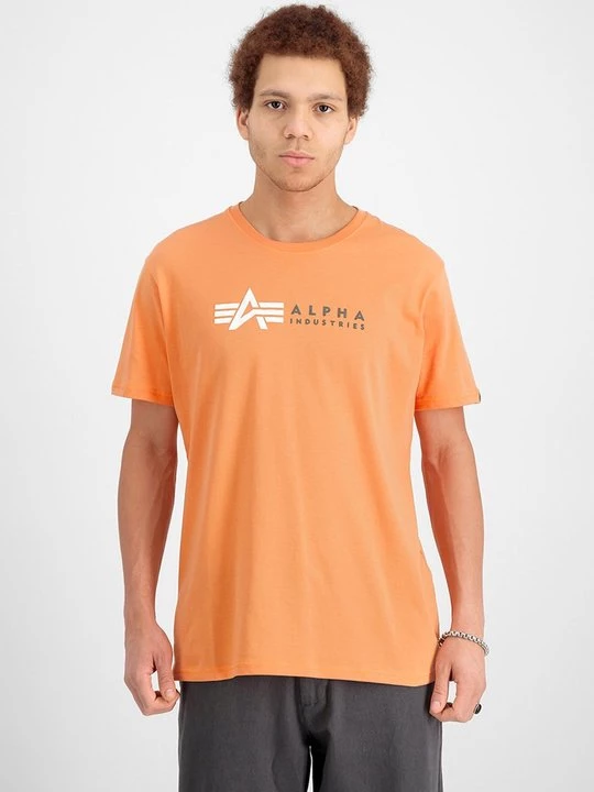 Foto van product T-shirt print Alpha Industries oranje