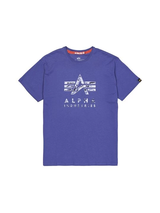 Foto van product T-shirt print Alpha Industries paars