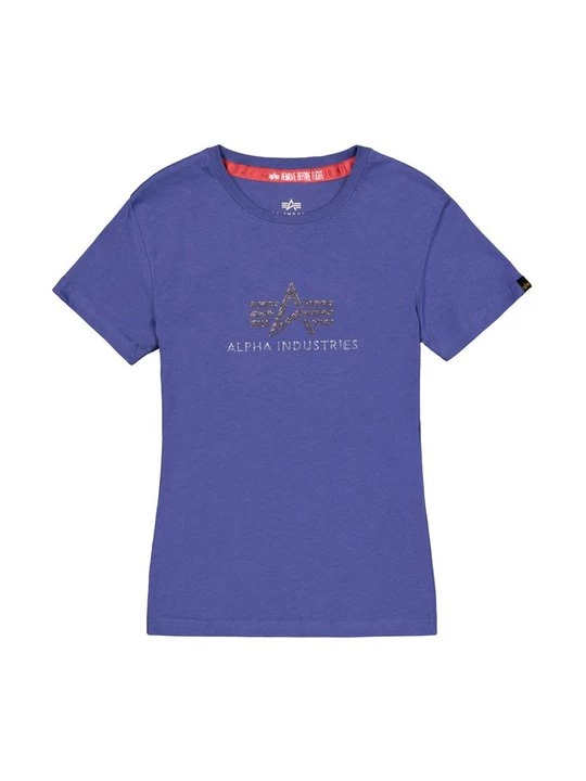 Foto van product T-shirt print Alpha Industries paars