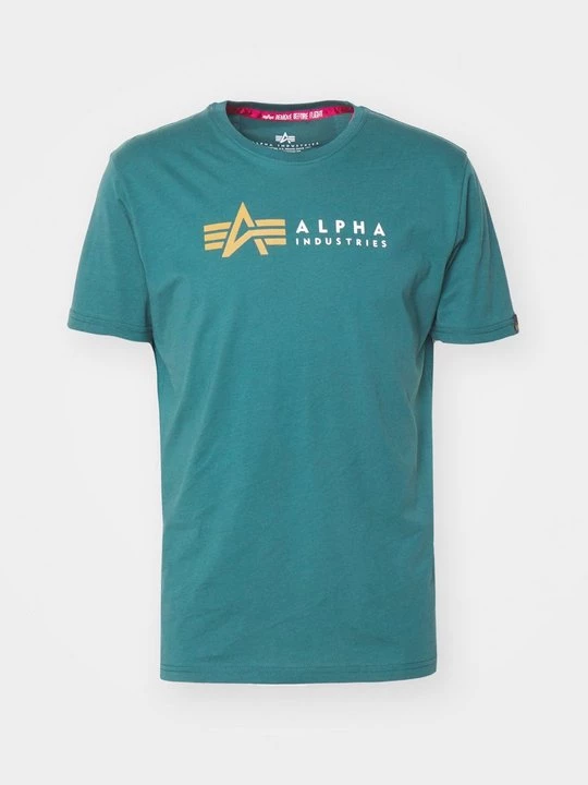 Foto van product T-shirt print Alpha Industries petrol
