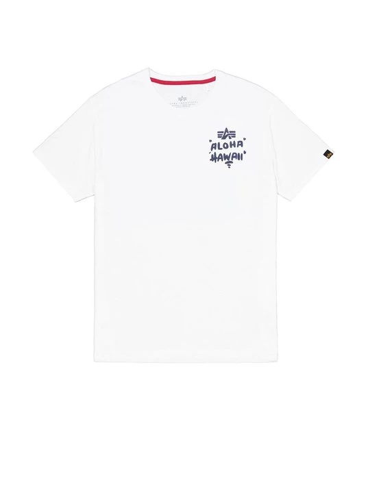 Foto van product T-shirt print Alpha Industries wit