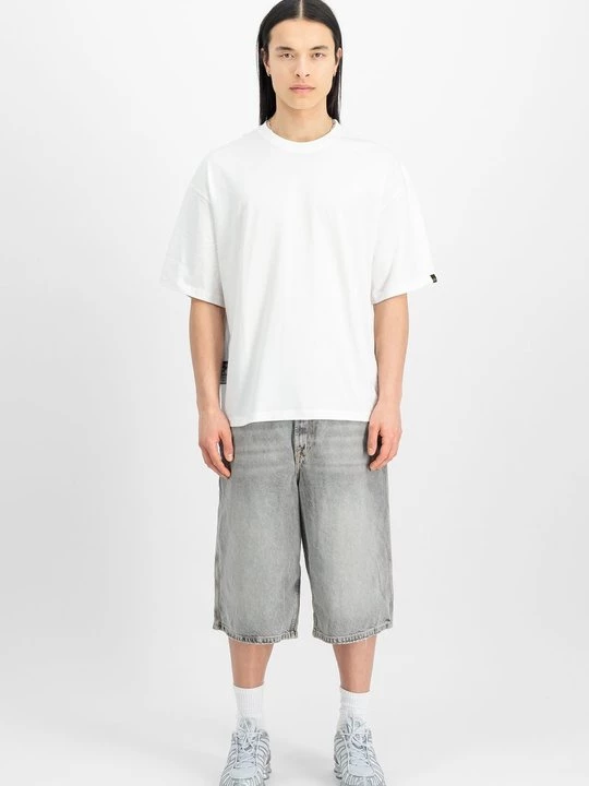 Foto van product T-shirt print Alpha Industries wit