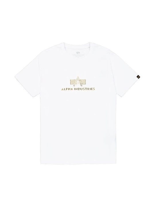 Foto van product T-shirt print Alpha Industries wit