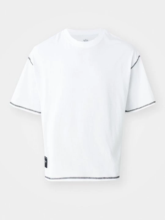 Foto van product T-shirt print Alpha Industries wit