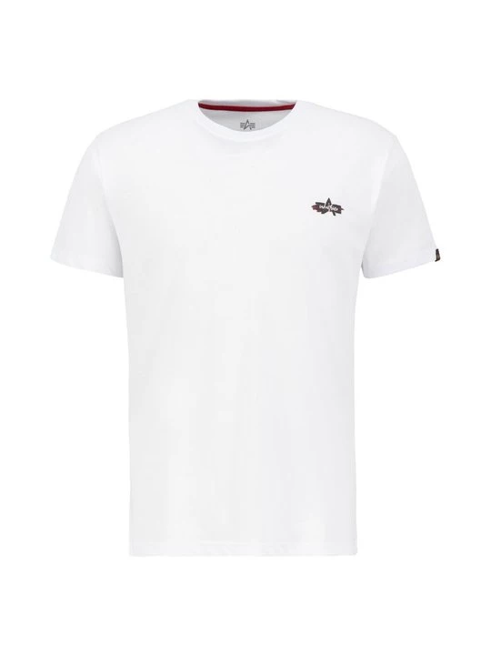 Foto van product T-shirt print Alpha Industries wit