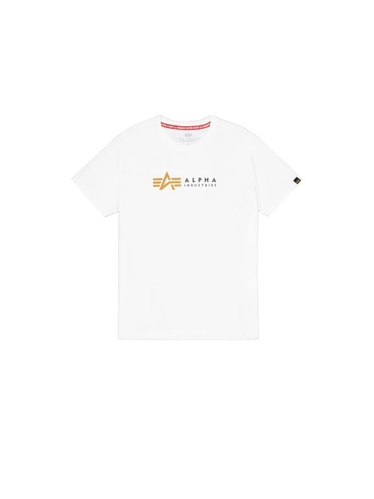 Foto van product T-shirt print Alpha Industries wit
