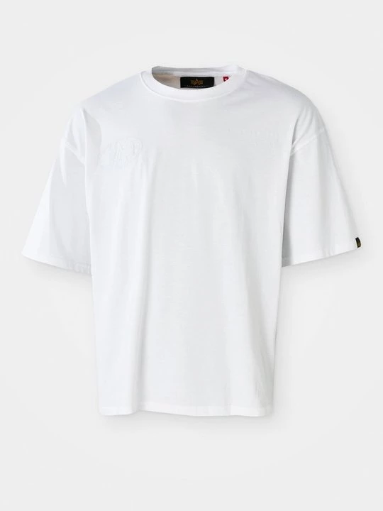 Foto van product T-shirt print Alpha Industries wit