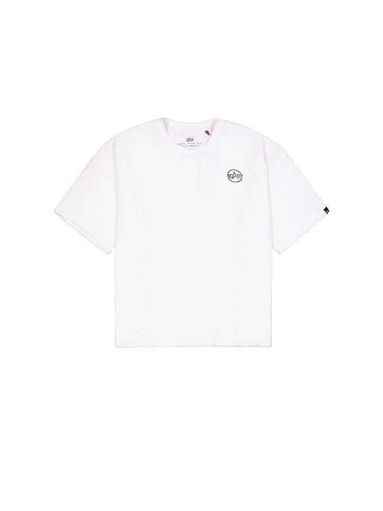Foto van product T-shirt print Alpha Industries wit