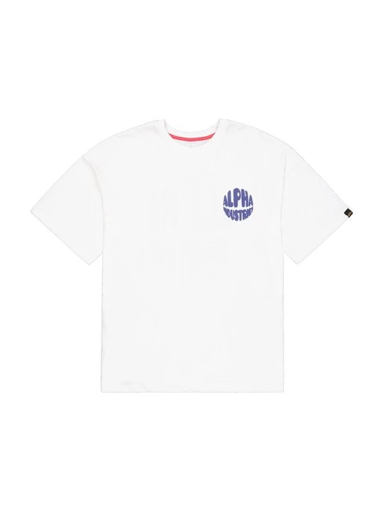 Foto van product T-shirt print Alpha Industries wit