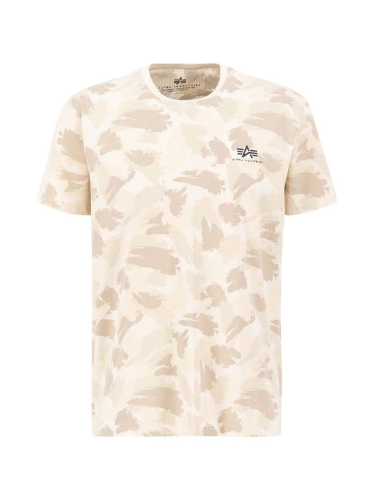 Foto van product T-shirt print Alpha Industries zandkleur