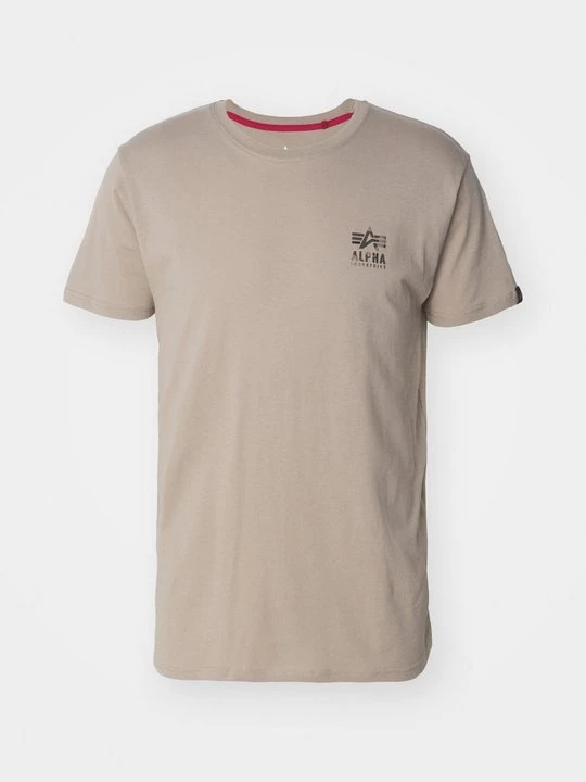 Foto van product T-shirt print Alpha Industries zandkleur