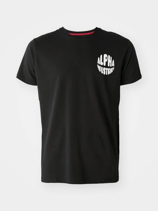Foto van product T-shirt print Alpha Industries zwart