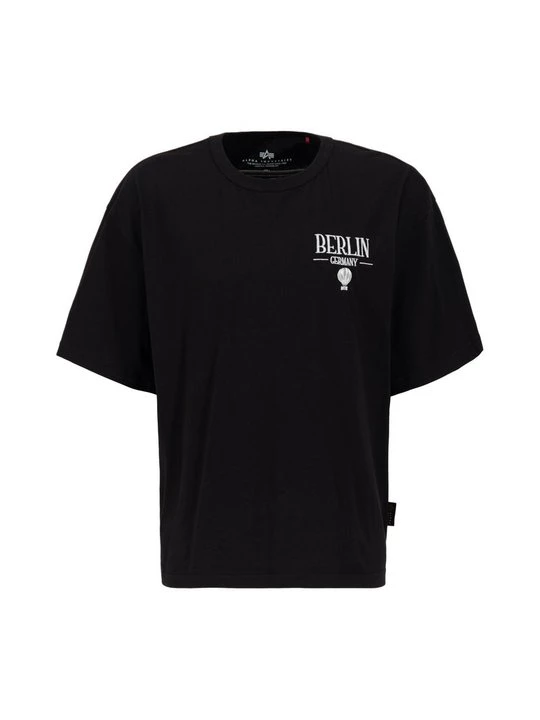 Foto van product T-shirt print Alpha Industries zwart