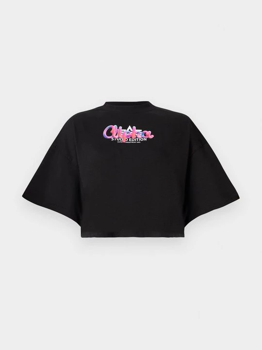 Foto van product T-shirt print Alpha Industries zwart