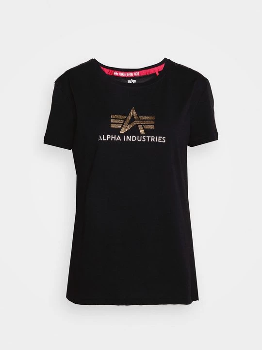 Foto van product T-shirt print Alpha Industries zwart