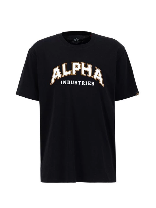 Foto van product T-shirt print Alpha Industries zwart