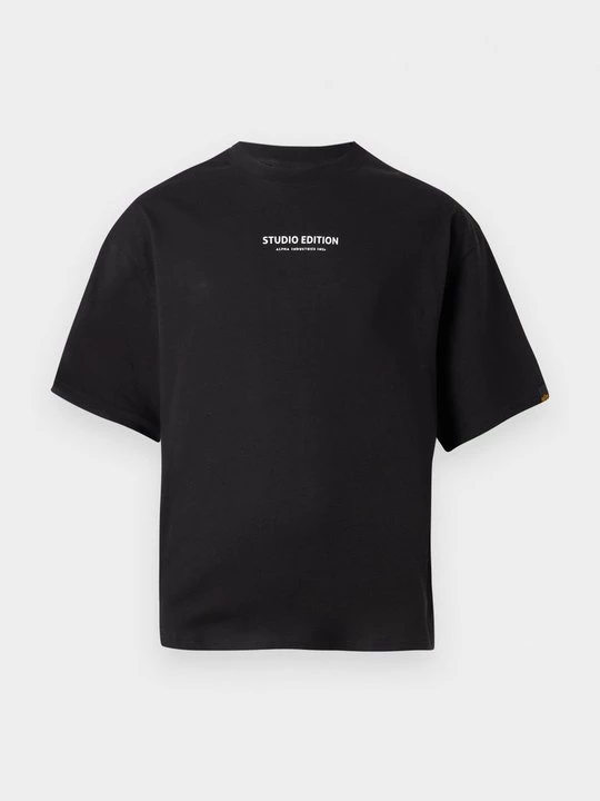 Foto van product T-shirt print Alpha Industries zwart