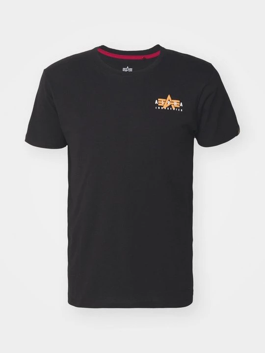 Foto van product T-shirt print Alpha Industries zwart