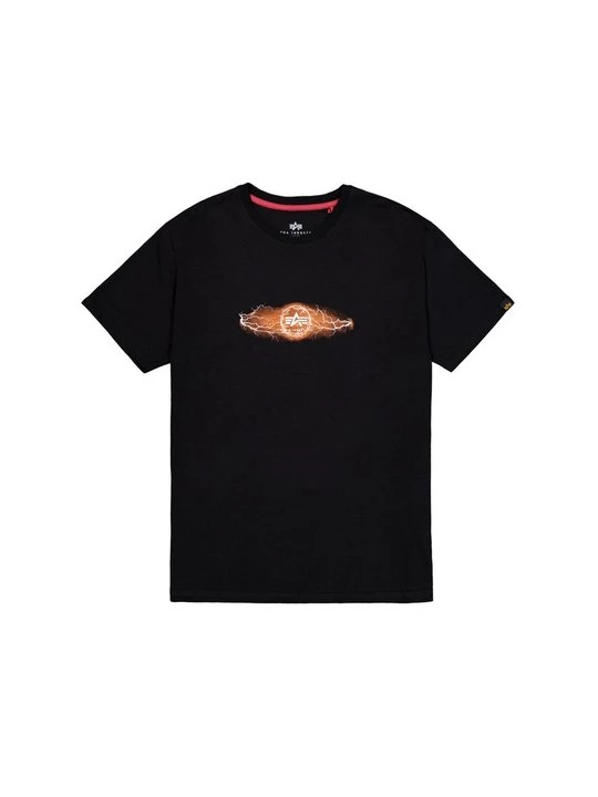 Foto van product T-shirt print Alpha Industries zwart