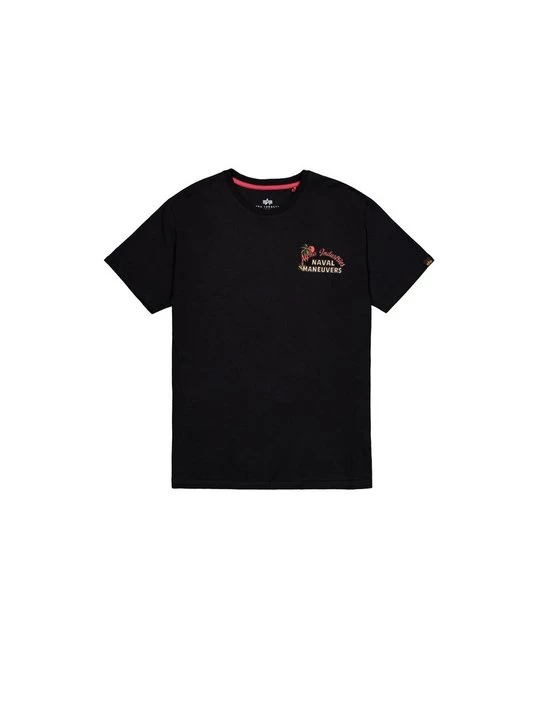 Foto van product T-shirt print Alpha Industries zwart