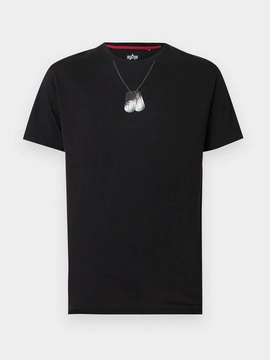 Foto van product T-shirt print Alpha Industries zwart