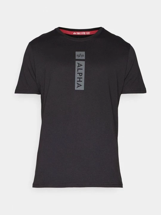 Foto van product T-shirt print Alpha Industries zwart