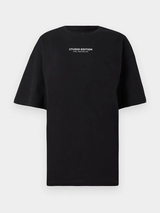 Foto van product T-shirt print Alpha Industries zwart