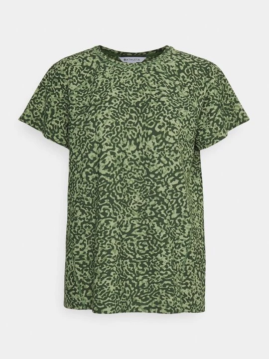 Foto van product T-shirt print Athleta kaki