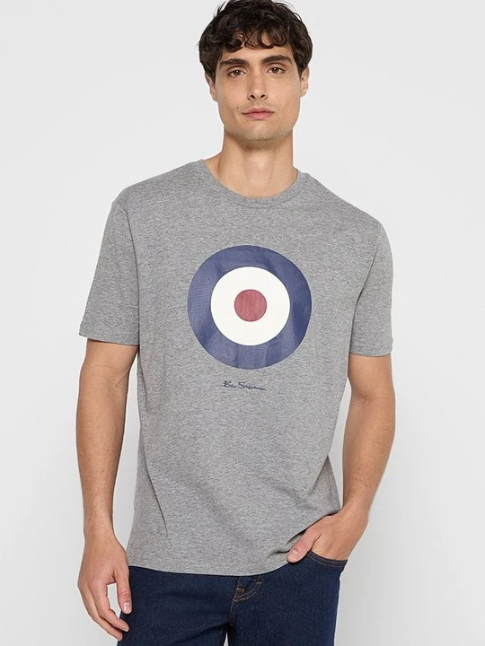 Foto van product T-shirt print Ben Sherman grijs