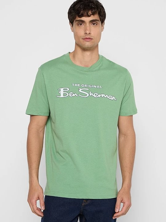 Foto van product T-shirt print Ben Sherman groen