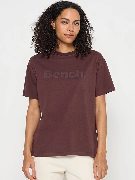 Foto van product T-shirt print Bench bordeauxrood
