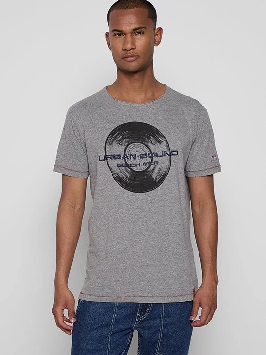 Foto van product T-shirt print Bench grijs