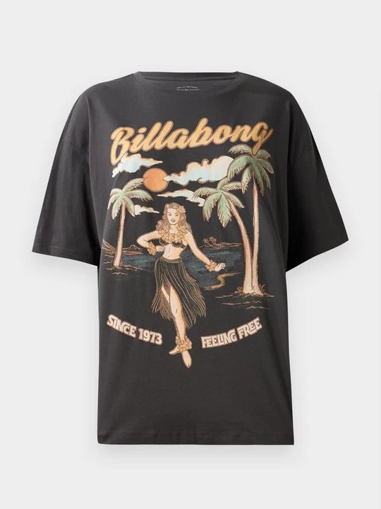 Foto van product T-shirt print Billabong zwart