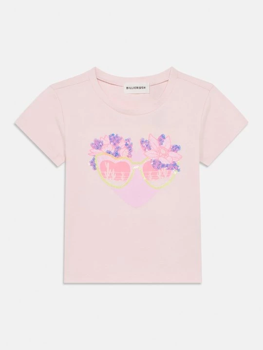 Foto van product T-shirt print Billieblush donkerroze