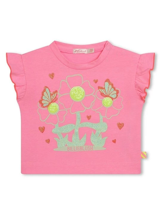 Foto van product T-shirt print Billieblush donkerroze