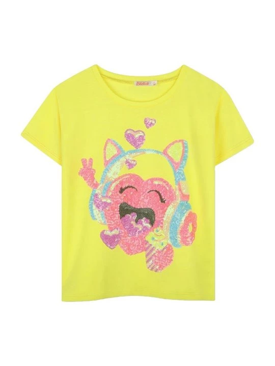 Foto van product T-shirt print Billieblush geel