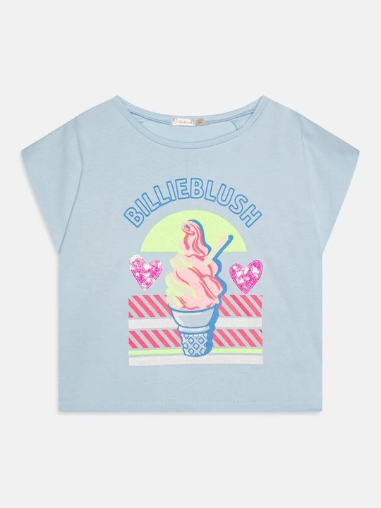 Foto van product T-shirt print Billieblush lichtblauw