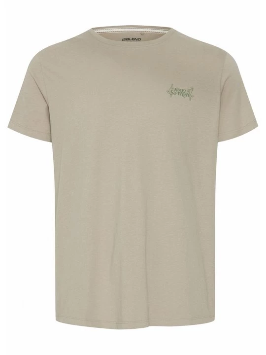 Foto van product T-shirt print Blend kaki