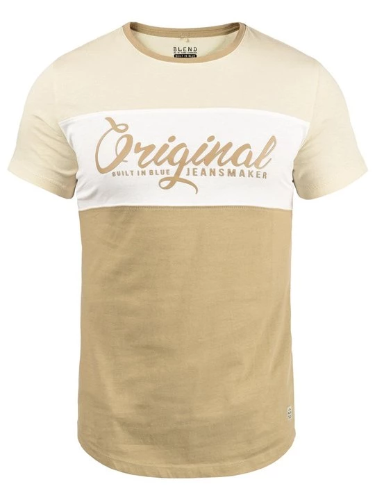 Foto van product T-shirt print Blend taupe