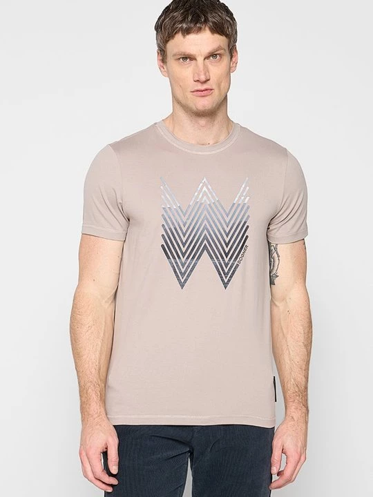 Foto van product T-shirt print Bogner beżowy